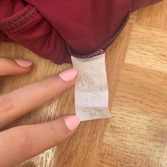 Motionwear Burgundy Princess Seam Camisole Adult Leotard - Picture 5 of 5